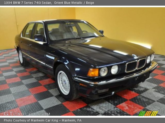 1994 BMW 7 Series 740i Sedan in Orient Blue Metallic
