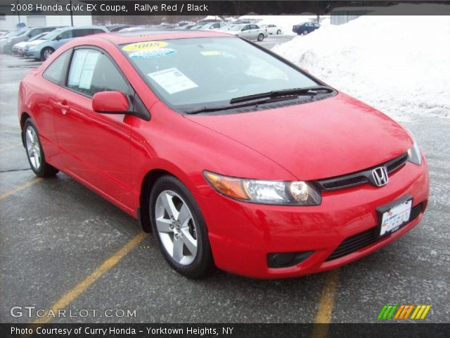 2008 Honda Civic EX Coupe in Rallye Red