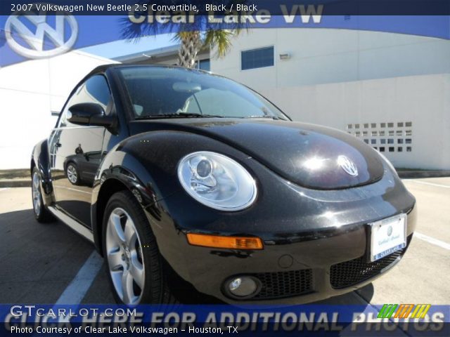 2007 Volkswagen New Beetle 2.5 Convertible in Black