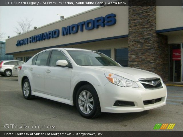 2010 Subaru Legacy 2.5i Premium Sedan in Satin White Pearl