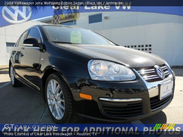 2009 Volkswagen Jetta Wolfsburg Edition Sedan in Black Uni