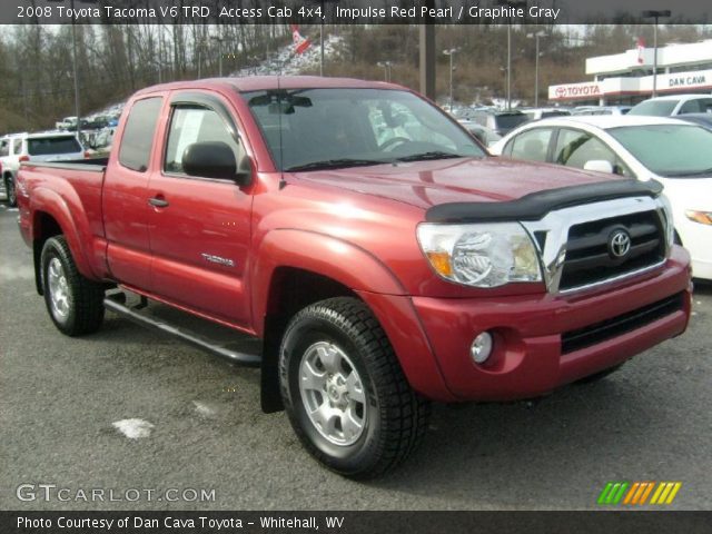 2008 Toyota Tacoma V6 TRD  Access Cab 4x4 in Impulse Red Pearl