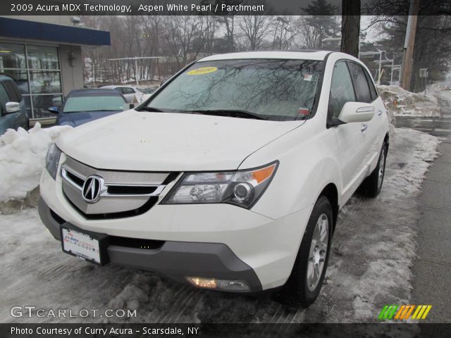 2009 Acura MDX Technology in Aspen White Pearl