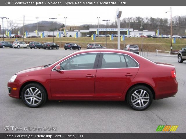 2006 Volkswagen Jetta 2.5 Sedan in Spice Red Metallic