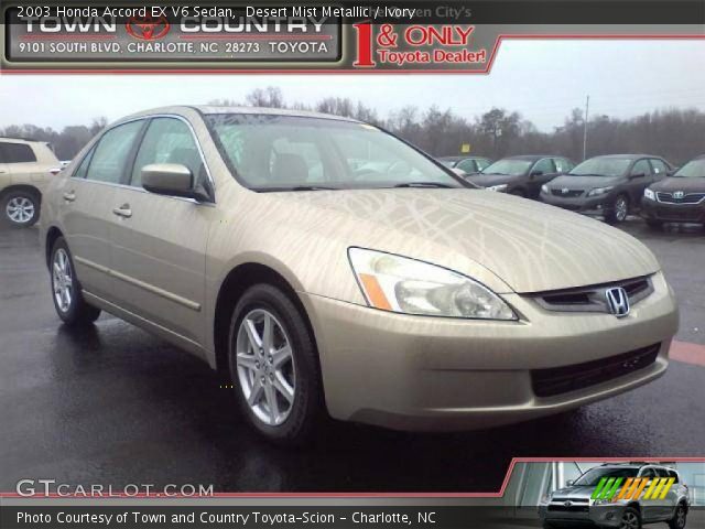 2003 Honda Accord EX V6 Sedan in Desert Mist Metallic