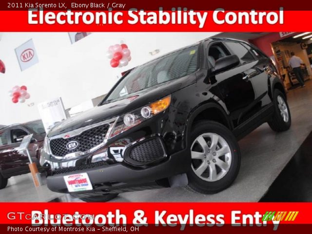 2011 Kia Sorento LX in Ebony Black
