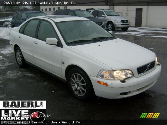 2003 Volvo S40 1.9T in White