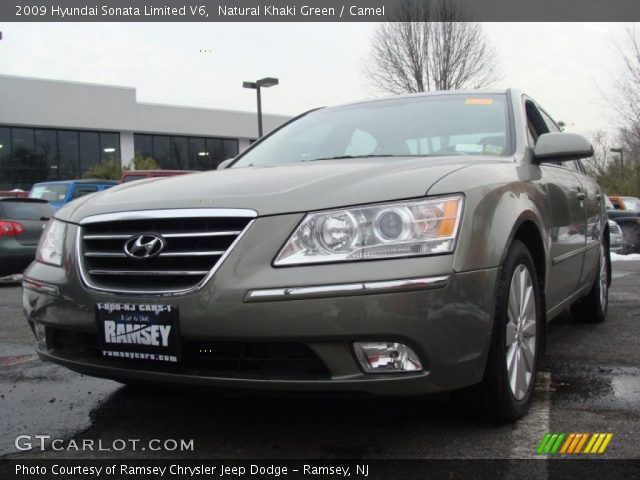 2009 Hyundai Sonata Limited V6 in Natural Khaki Green