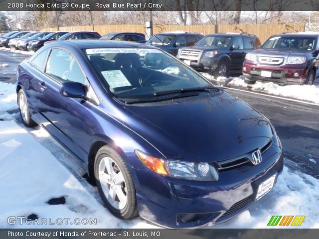 2008 Honda Civic EX Coupe in Royal Blue Pearl