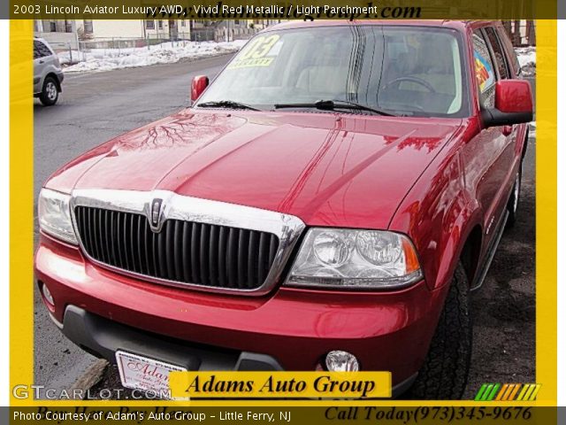 2003 Lincoln Aviator Luxury AWD in Vivid Red Metallic