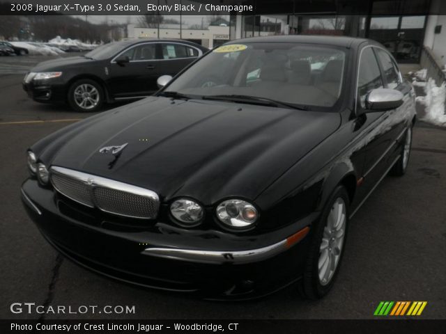 2008 Jaguar X-Type 3.0 Sedan in Ebony Black