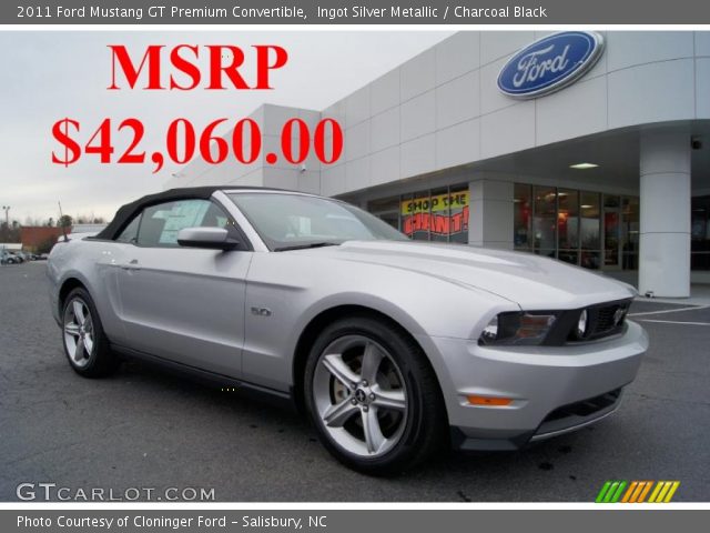 2011 Ford Mustang GT Premium Convertible in Ingot Silver Metallic