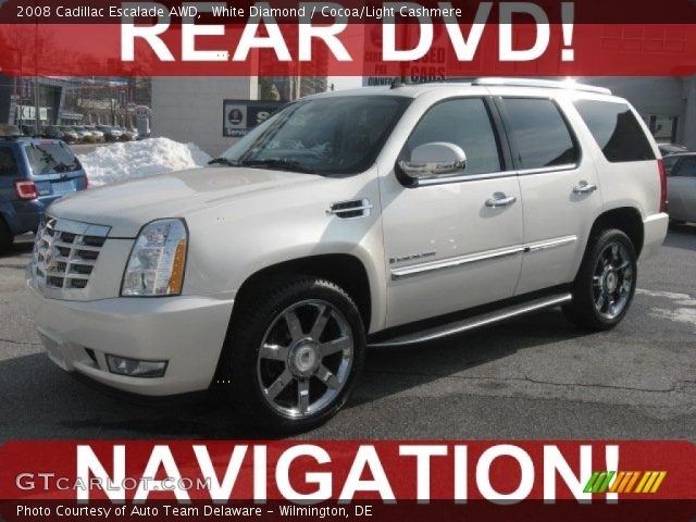 2008 Cadillac Escalade AWD in White Diamond