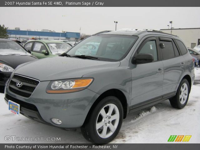 2007 Hyundai Santa Fe SE 4WD in Platinum Sage