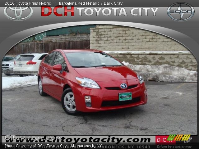 2010 Toyota Prius Hybrid III in Barcelona Red Metallic