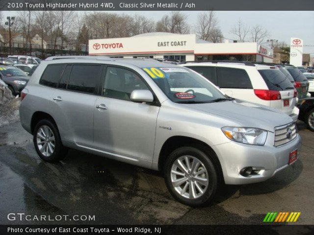 2010 Toyota Highlander Hybrid 4WD in Classic Silver Metallic