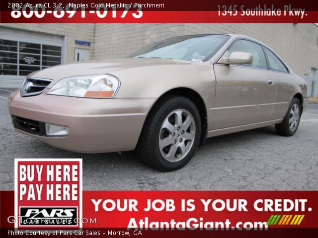 2002 Acura CL 3.2 in Naples Gold Metallic