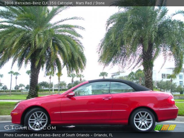 2008 Mercedes-Benz CLK 350 Cabriolet in Mars Red