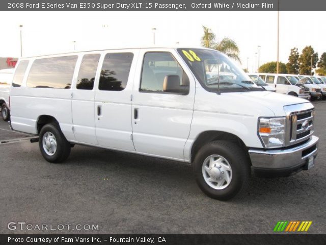 2008 Ford E Series Van E350 Super Duty XLT 15 Passenger in Oxford White