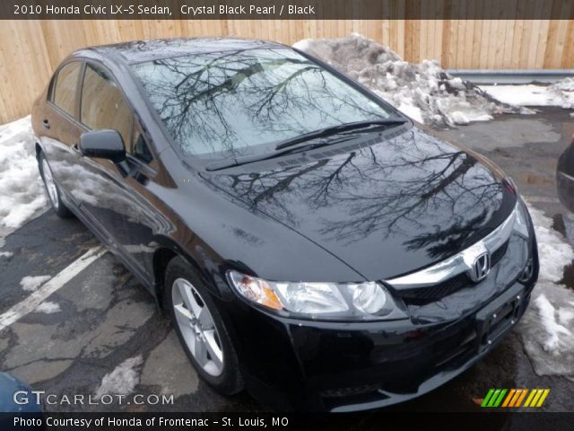2010 Honda Civic LX-S Sedan in Crystal Black Pearl