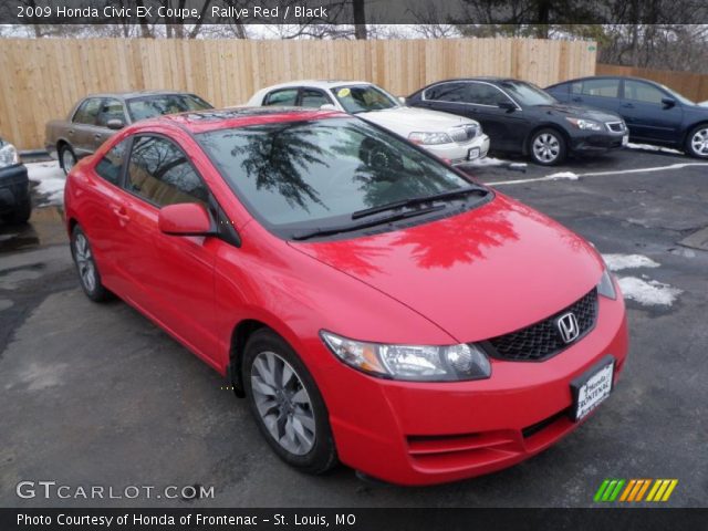 2009 Honda Civic EX Coupe in Rallye Red
