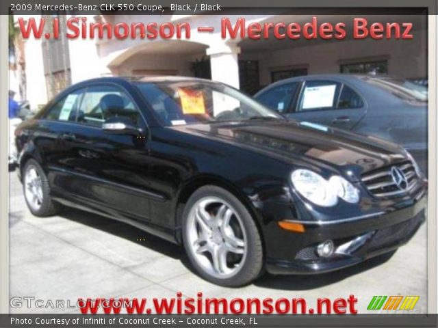 2009 Mercedes-Benz CLK 550 Coupe in Black