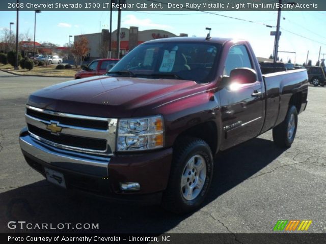 2008 Chevrolet Silverado 1500 LT Regular Cab 4x4 in Deep Ruby Metallic