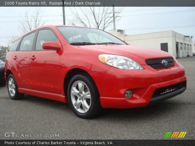 2008 Toyota Matrix XR in Radiant Red