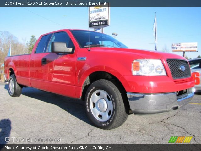 2004 Ford F150 XLT SuperCab in Bright Red