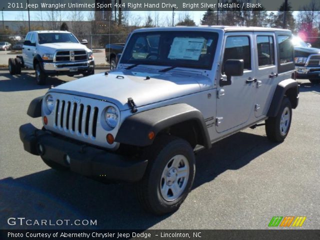 2011 Jeep Wrangler Unlimited Sport 4x4 Right Hand Drive in Bright Silver Metallic