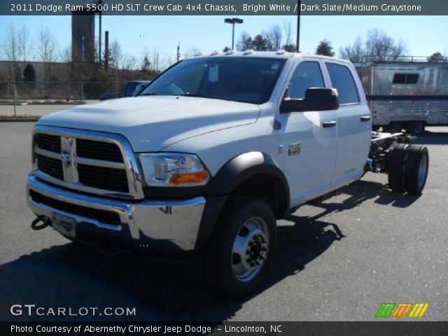 2011 Dodge Ram 5500 HD SLT Crew Cab 4x4 Chassis in Bright White