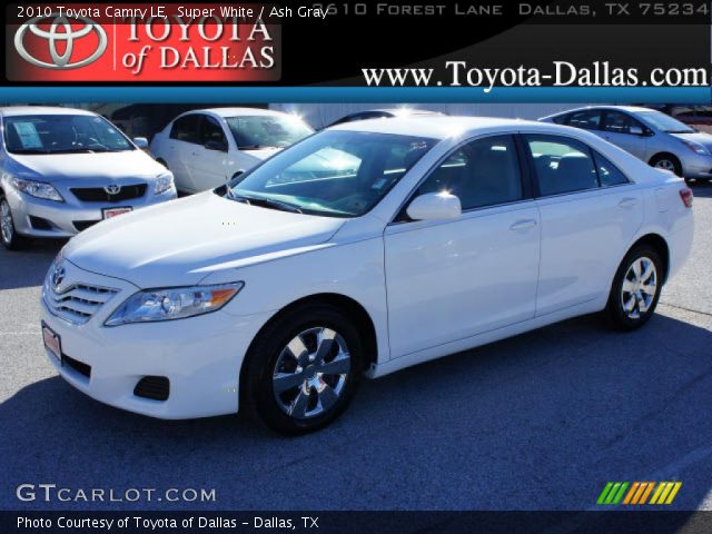 2010 Toyota Camry LE in Super White