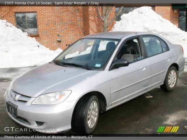 2005 Honda Civic LX Sedan in Satin Silver Metallic