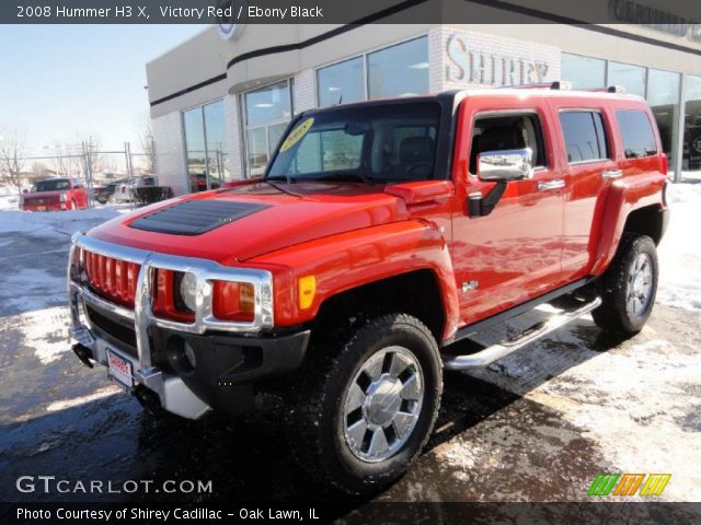 2008 Hummer H3 X in Victory Red