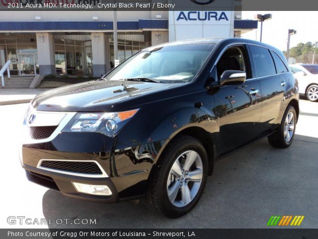 2011 Acura MDX Technology in Crystal Black Pearl