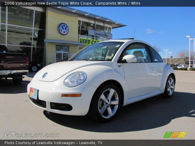 2008 Volkswagen New Beetle Triple White Coupe in Campanella White