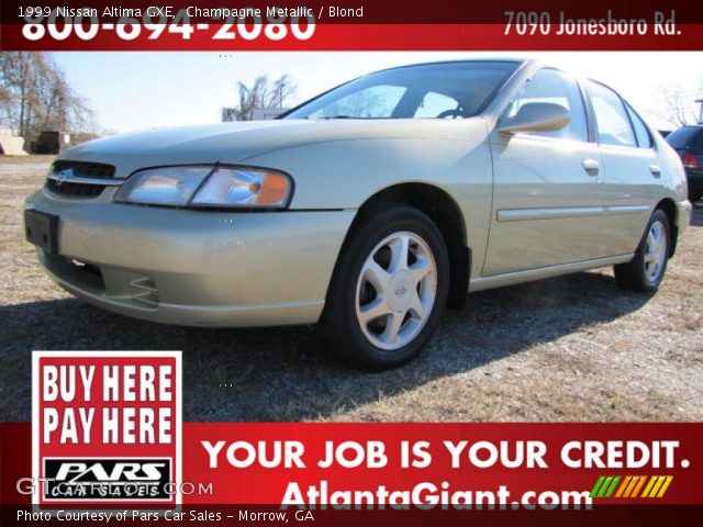 1999 Nissan Altima GXE in Champagne Metallic