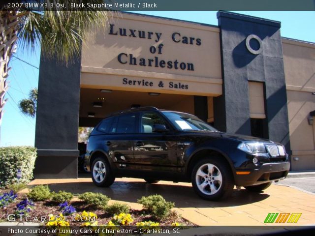 2007 BMW X3 3.0si in Black Sapphire Metallic