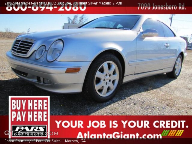 2002 Mercedes-Benz CLK 320 Coupe in Brilliant Silver Metallic