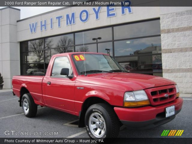 2000 Ford Ranger Sport Regular Cab in Bright Red