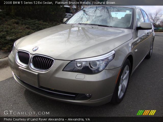 2008 BMW 5 Series 528xi Sedan in Platinum Bronze Metallic