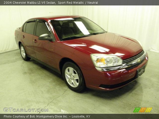 2004 Chevrolet Malibu LS V6 Sedan in Sport Red Metallic