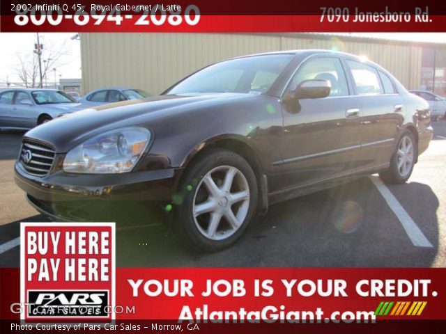 2002 Infiniti Q 45 in Royal Cabernet