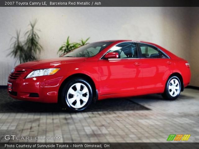 2007 Toyota Camry LE in Barcelona Red Metallic