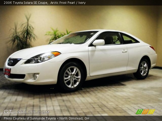 2006 Toyota Solara SE Coupe in Arctic Frost Pearl