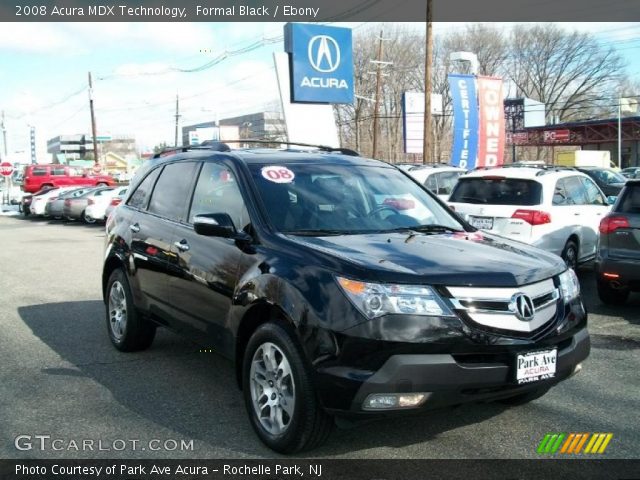 2008 Acura MDX Technology in Formal Black