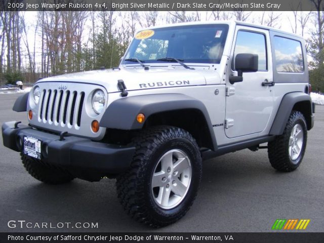 2009 Jeep Wrangler Rubicon 4x4 in Bright Silver Metallic