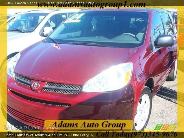 2004 Toyota Sienna LE in Salsa Red Pearl