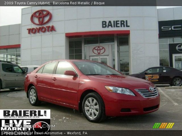 2009 Toyota Camry Hybrid in Barcelona Red Metallic