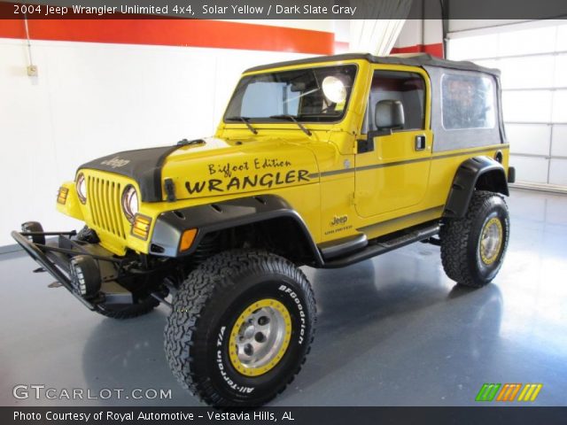 2004 Jeep Wrangler Unlimited 4x4 in Solar Yellow